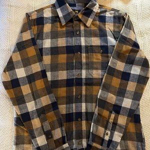 LEE Mens Flannel Shirt Size Medium Casual Regular Fit Button Down Shirt